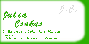 julia csokas business card